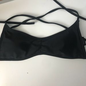 Black bikini top